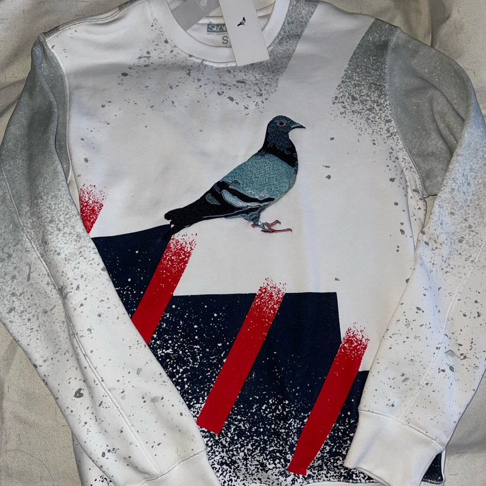Red, White, Blue & Grey crewneck sweatshirt